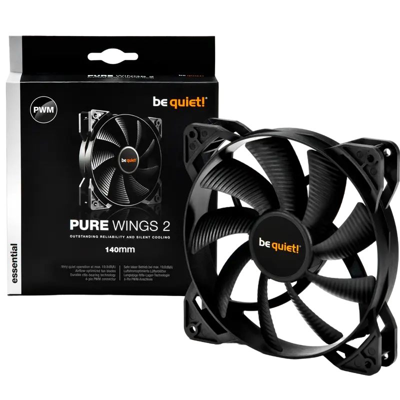 Вентилятор для ПК be quiet! PURE WINGS 2 PWM 140 мм Черный