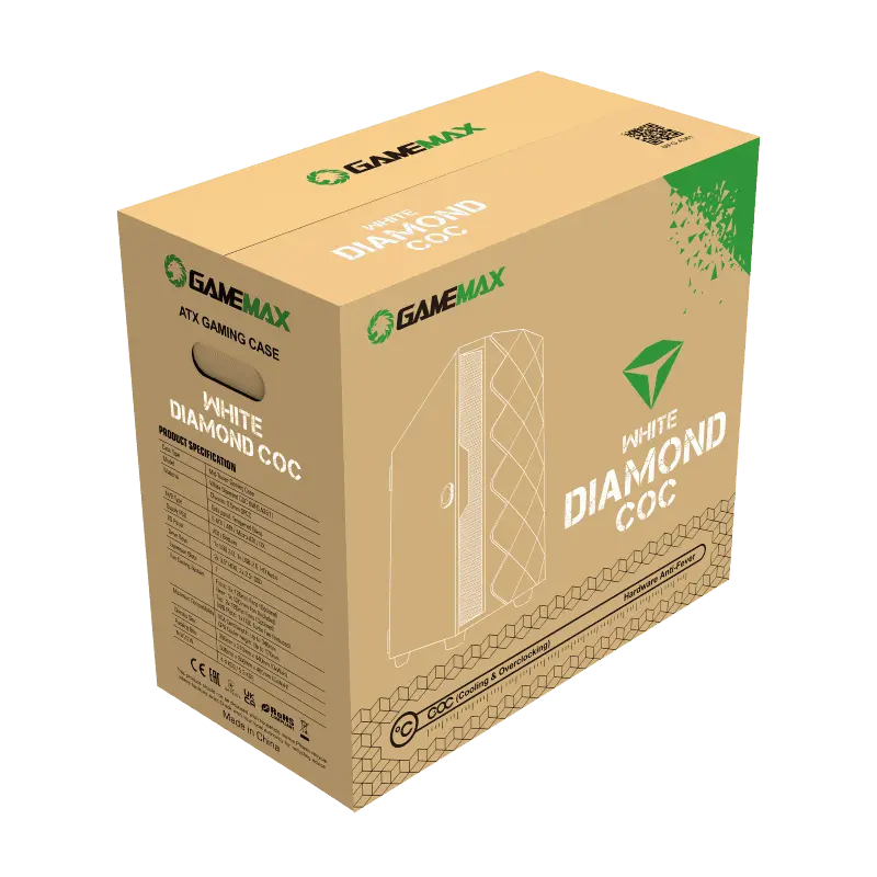 Компьютерный корпус Gamemax DIAMOND COC Midi-Tower Белый