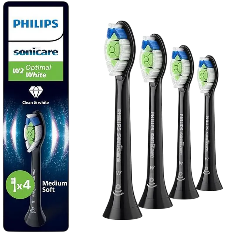 Насадка для электрической зубной щетки Для взрослых Oral-B Sonicare Optimal White Чёрный