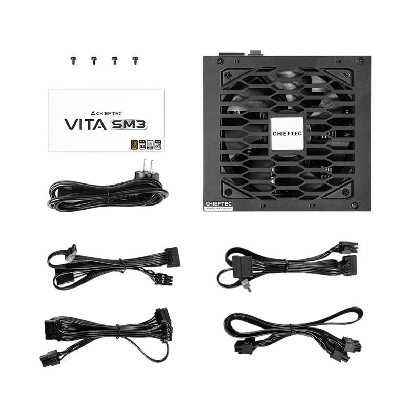 Tip Блок питания для компьютеров Chieftec Vita SM3 BPX-750-C ATX Черный