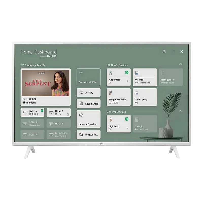43" LED SMART Телевизор LG 43UP76906LE Белый