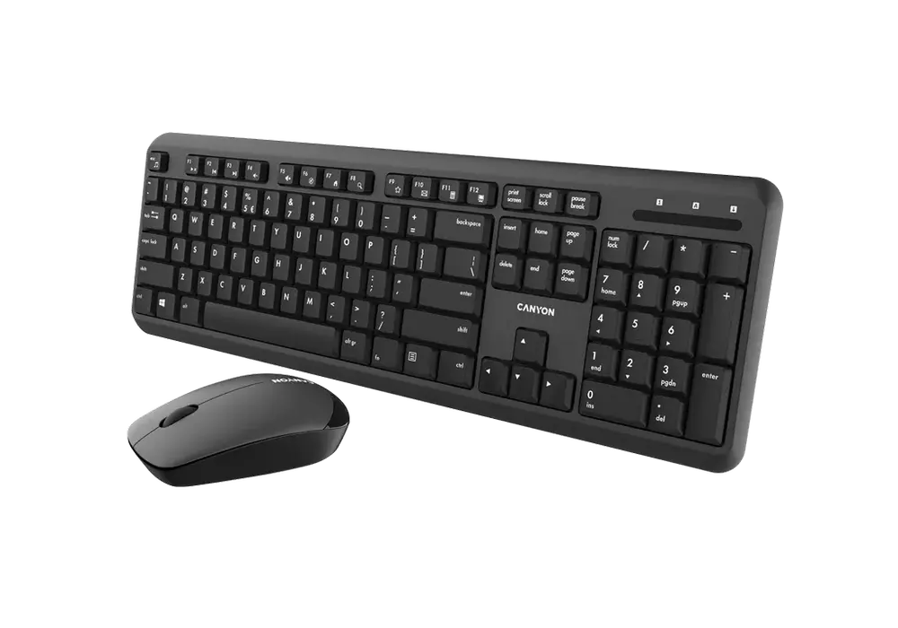 Клавиатура и мышь Canyon W20 Мембрана Черный