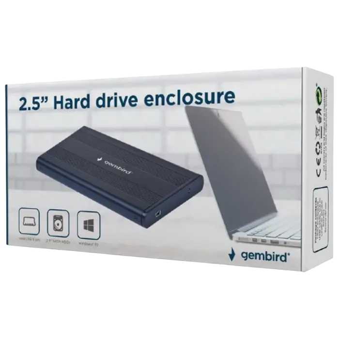 Внешний корпус Gembird EE2-U2S-5 Чёрный