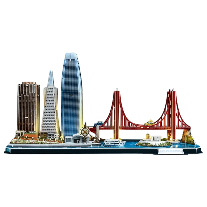 Puzzle 3D CubicFun San Francisco Multicolor