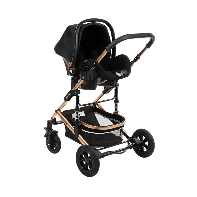 Cărucior 3-în-1 Kikka Boo Amaia Negru