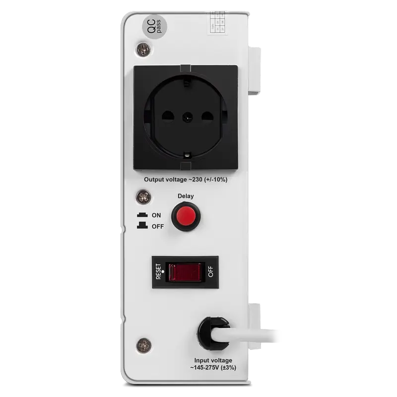 Стабилизатор напряжения SVEN SLIM AVR-500 LCD Белый