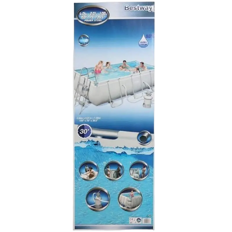 Каркасный бассейн Bestway 56443 Серый