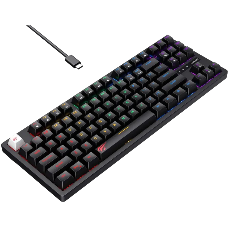 Tastatură Havit KB892L Mecanic Negru
