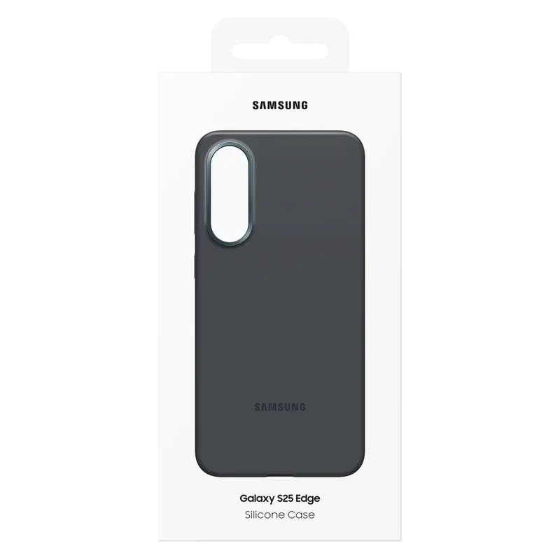 Чехол Samsung Galaxy S25 Edge Silicone Cover Силиконовый Чехол Чёрный