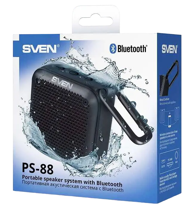 Портативная колонка SVEN PS- 88 Чёрный