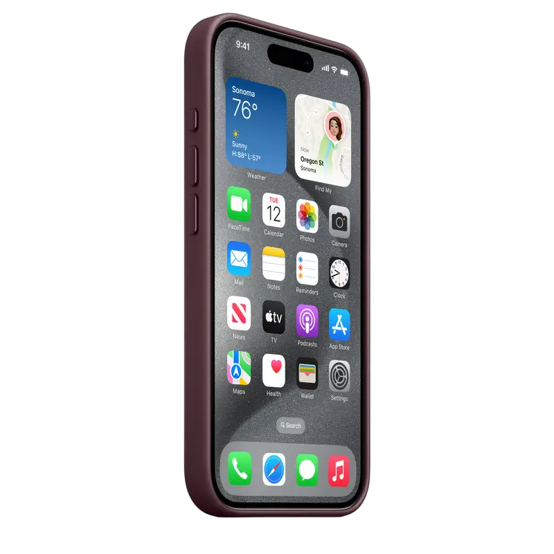 Чехол Apple iPhone 15 Pro FineWoven Case MagSafe FineWoven с MagSafe Малбери