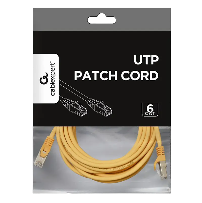 Патч-корд Cablexpert PP6U-3M/Y Жёлтый