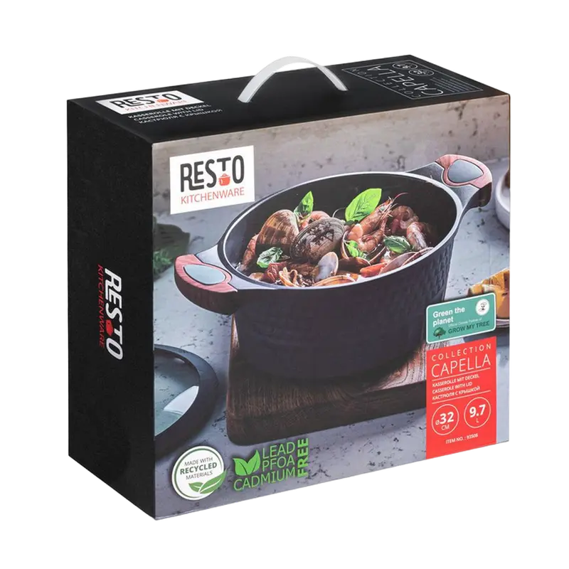 Кастрюля RESTO Capella CAPELLA Серый