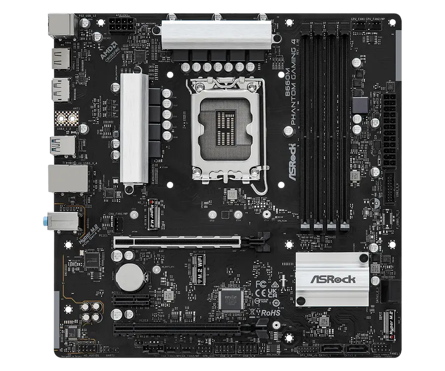 Материнская плата ASRock B660M PHANTOM GAMING 4 LGA1700 Micro-ATX