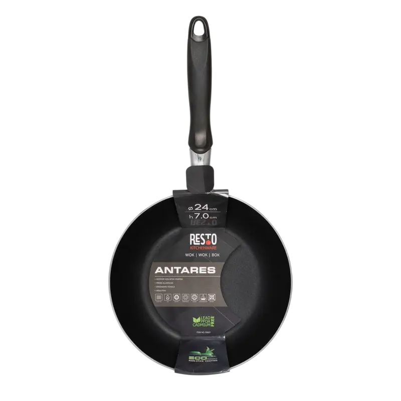 Сковорода WOK RESTO Antares ANTARES Чёрный