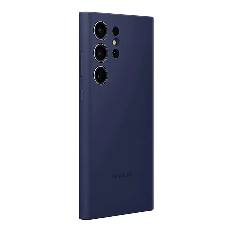 Чехол Samsung Galaxy S23 Ultra Silicone Cover Силиконовый Чехол Темно-синии