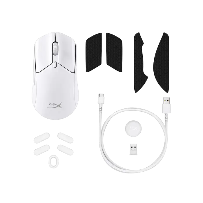 Gaming Mouse HyperX Pulsefire Haste 2 Wireless Fără fir Alb