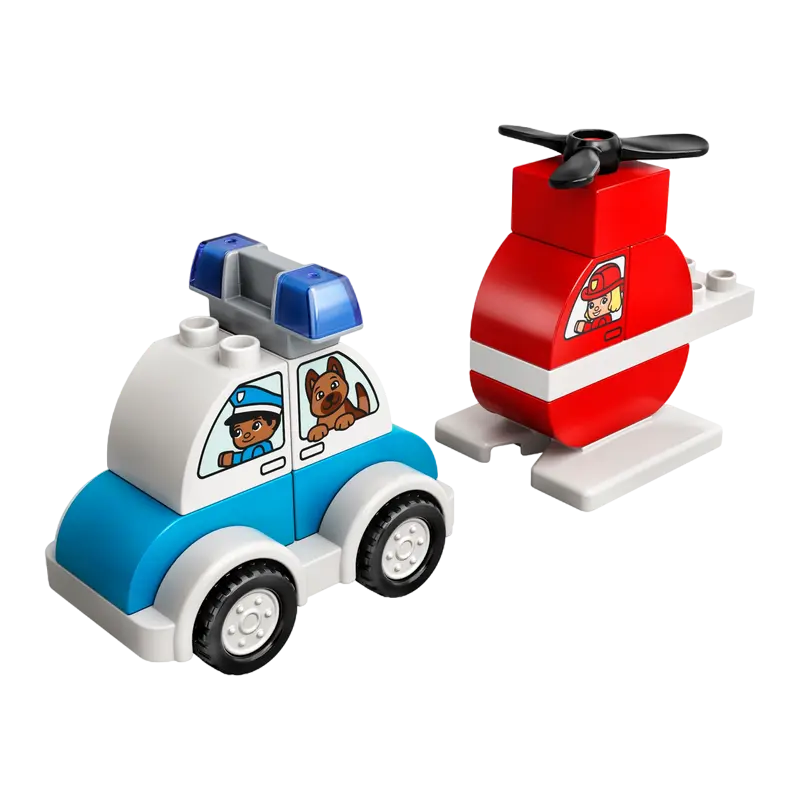 Constructor LEGO Fire Helicopter & Police Car Multicolor