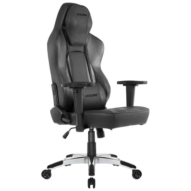 Scaun de birou AKRacing OFFICE Obsidian PU Piele Negru
