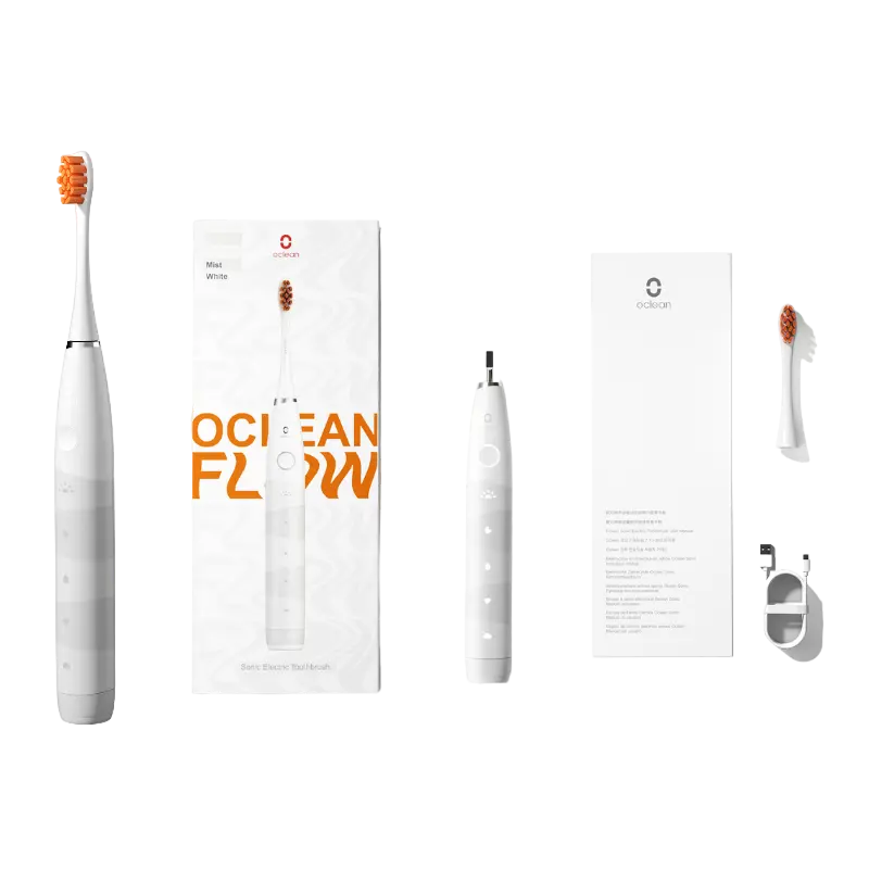 Periuță de dinți cu ultrasunete Pentru adulți Oclean Flow Alb