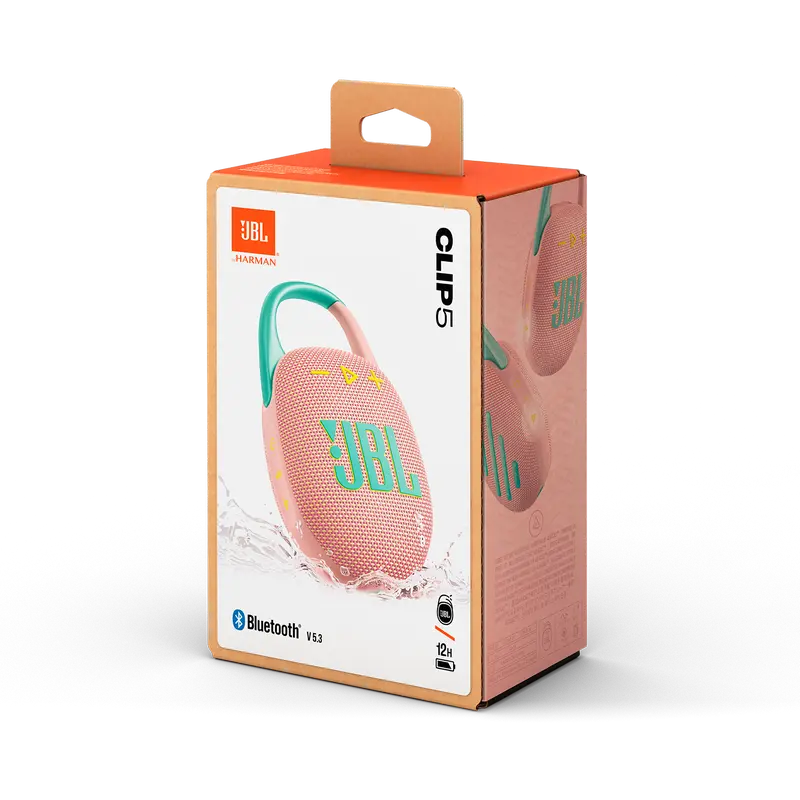 Портативная колонка JBL Clip 5 Розовый
