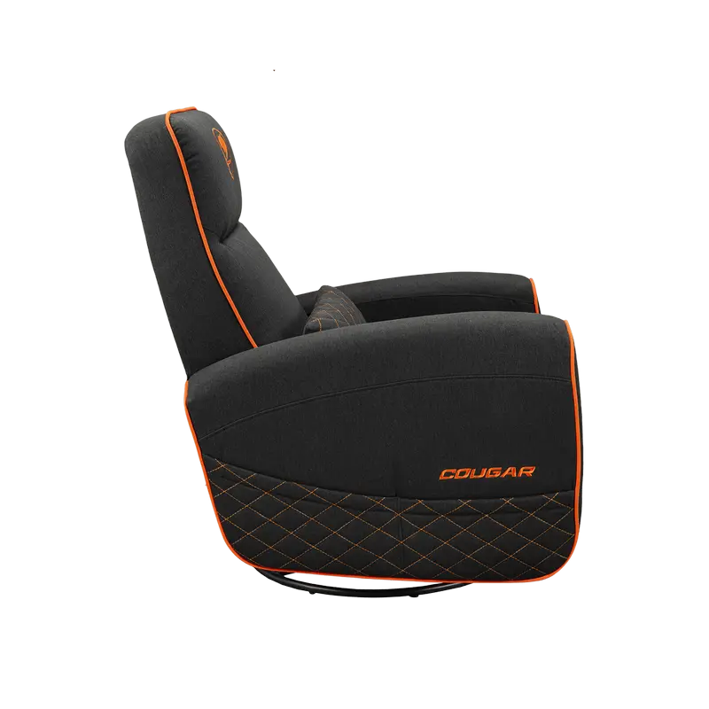 Игровое кресло Cougar FIDOM Имитация льна Черный | Оранжевый