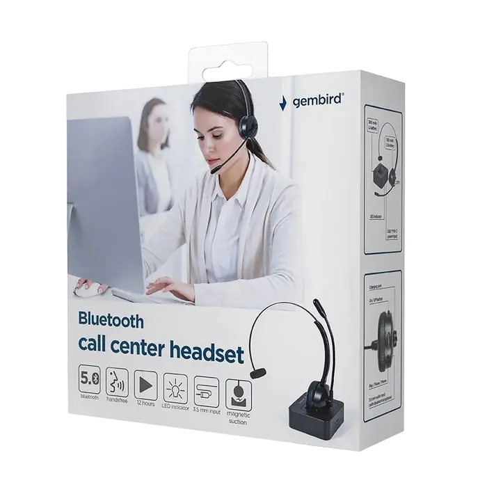 Наушники Gembird BTHS-M-01 Чёрный