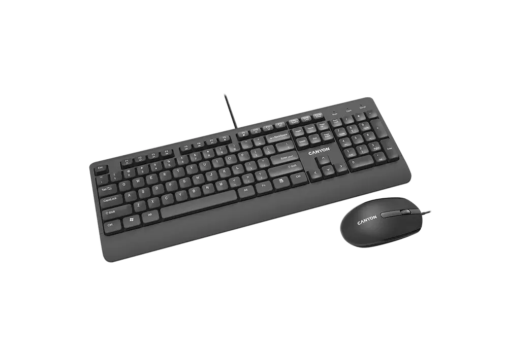 Клавиатура и мышь Canyon SET-14 Мембрана Черный