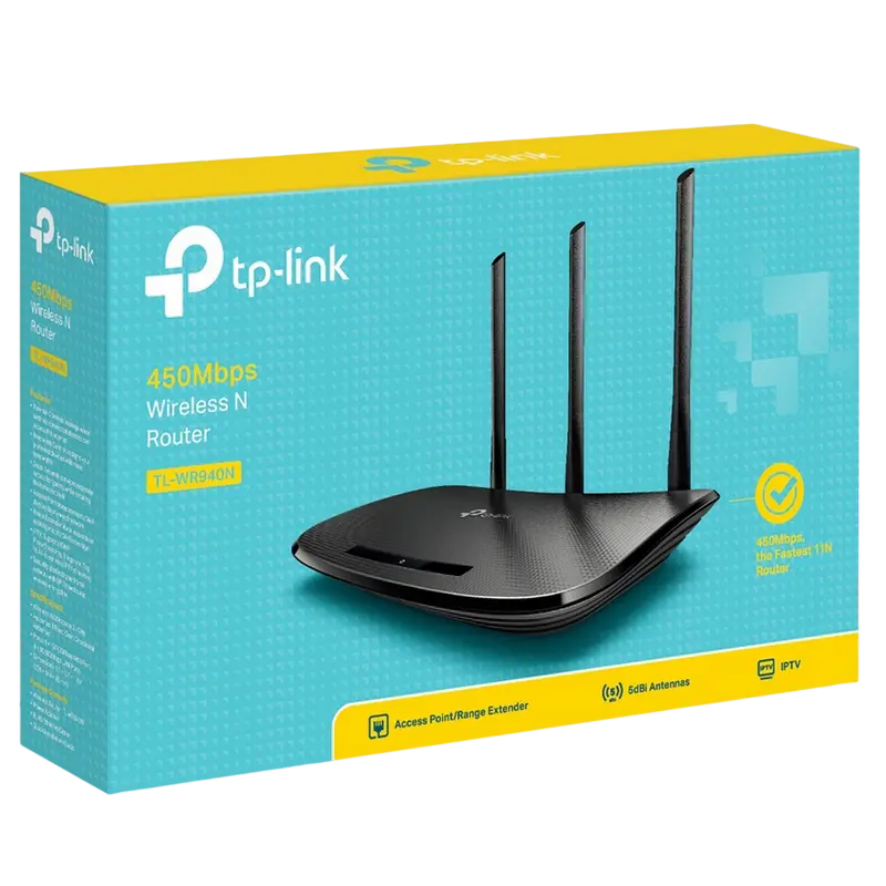 Router fără fir TP-LINK TL-WR940N Negru