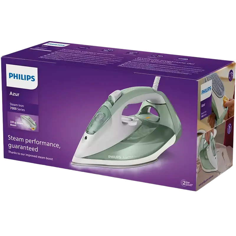 Fier de călcat Philips 7000 Series Alb | Verde