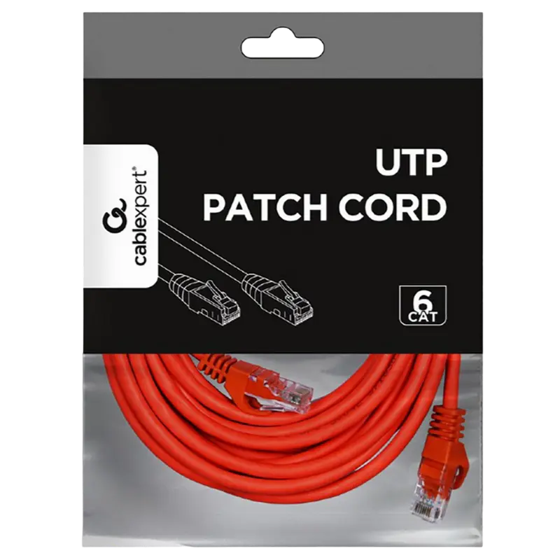 Патч-корд Cablexpert PP6U-5M/R Красный