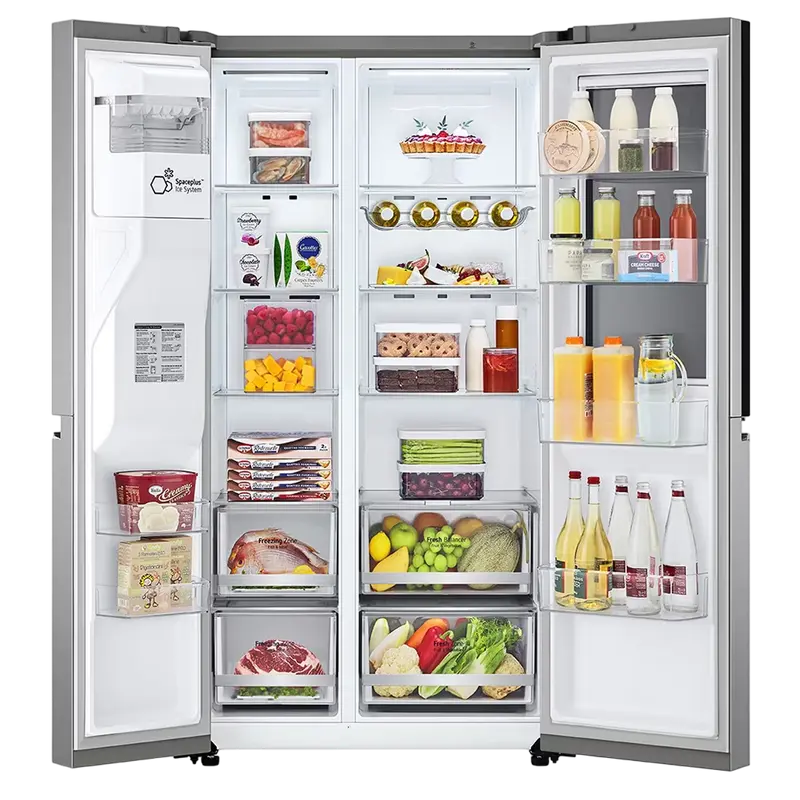 Холодильник LG GSXV80PZLE Серебристый