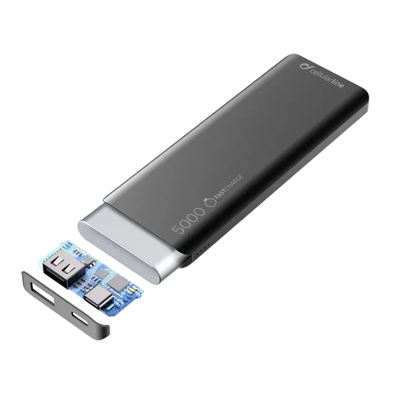 Acumulator extern Cellularline FreePower Slim Negru