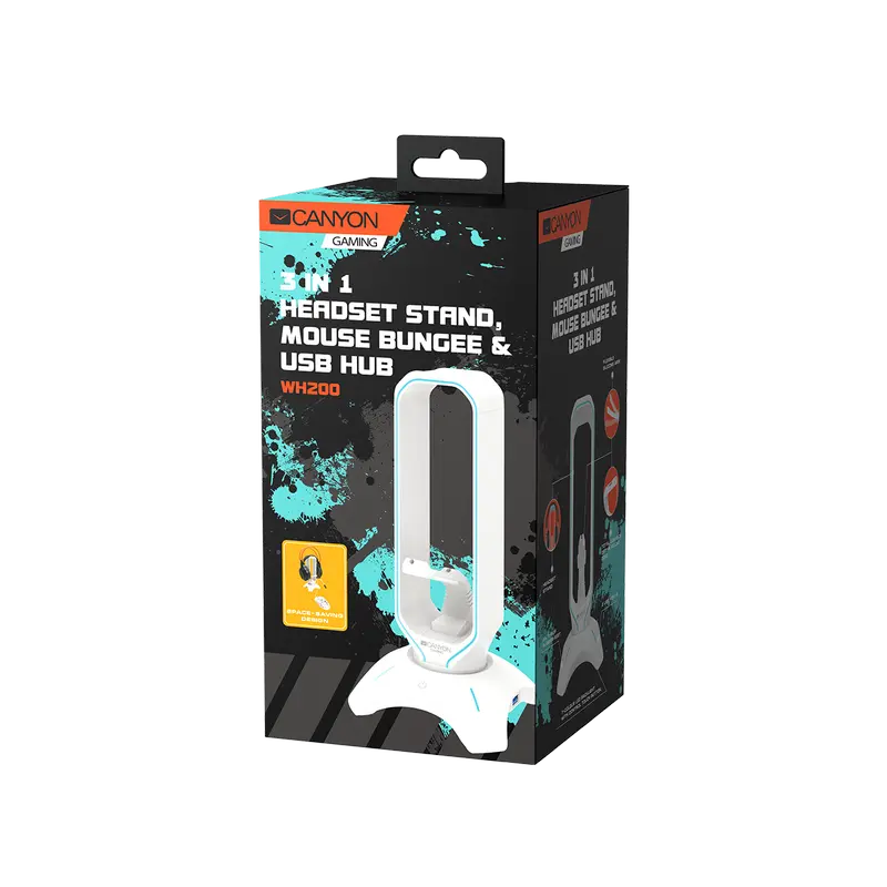 Accesorii Gaming Canyon GWH200PW Cu fir Alb