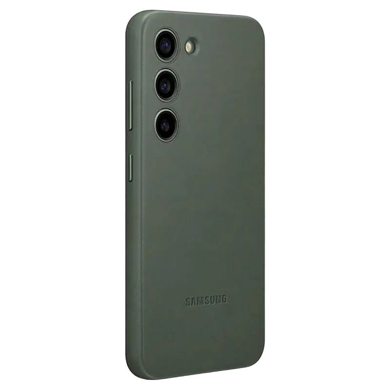 Husă Samsung Galaxy S23+ Ultra Leather Cover Husa din piele Verde