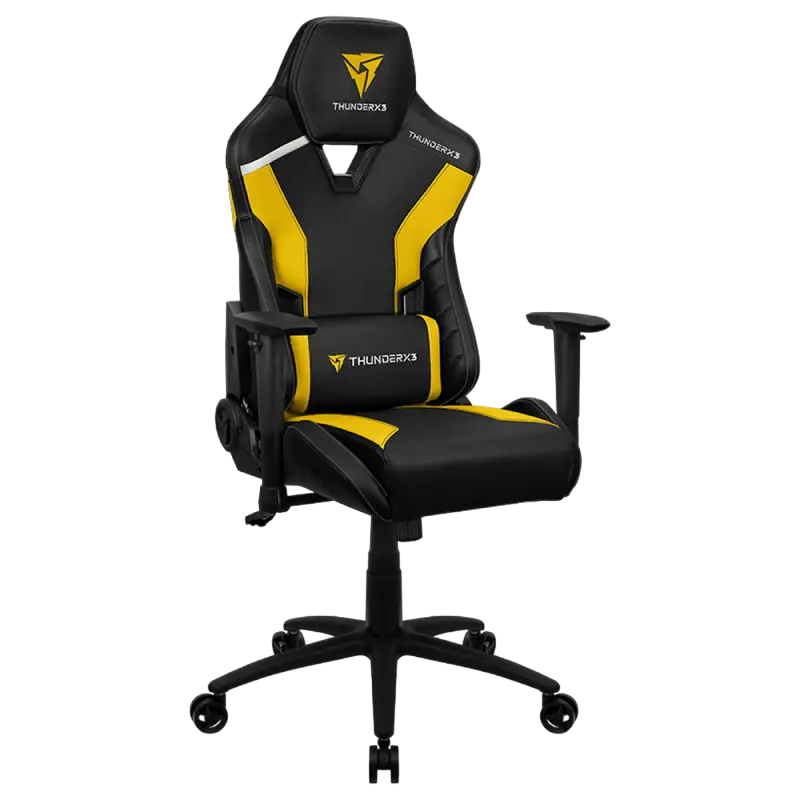 Игровое кресло ThunderX3 TC3 Искусственная кожа Чёрный/Жёлтый