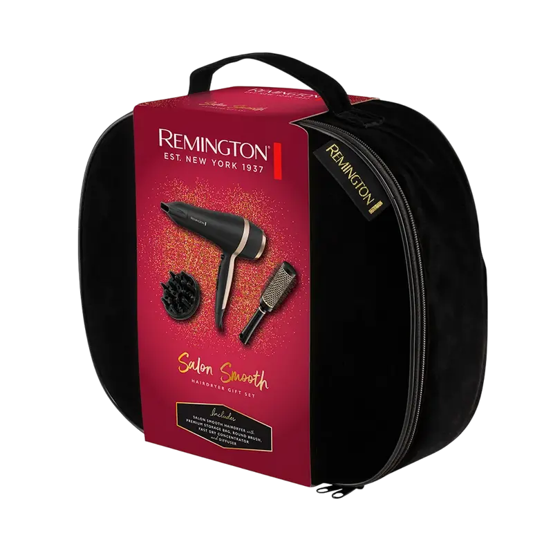 Фен Remington Salon Smooth Черный | Золотистый