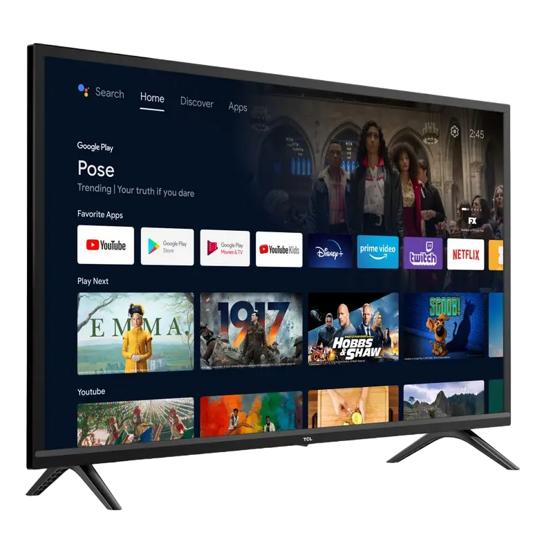 32" LED SMART Телевизор TCL 32S5200 Черный