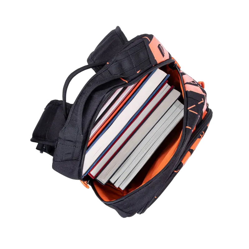 Rucsac zilnic Rivacase Heide Negru/Portocaliu