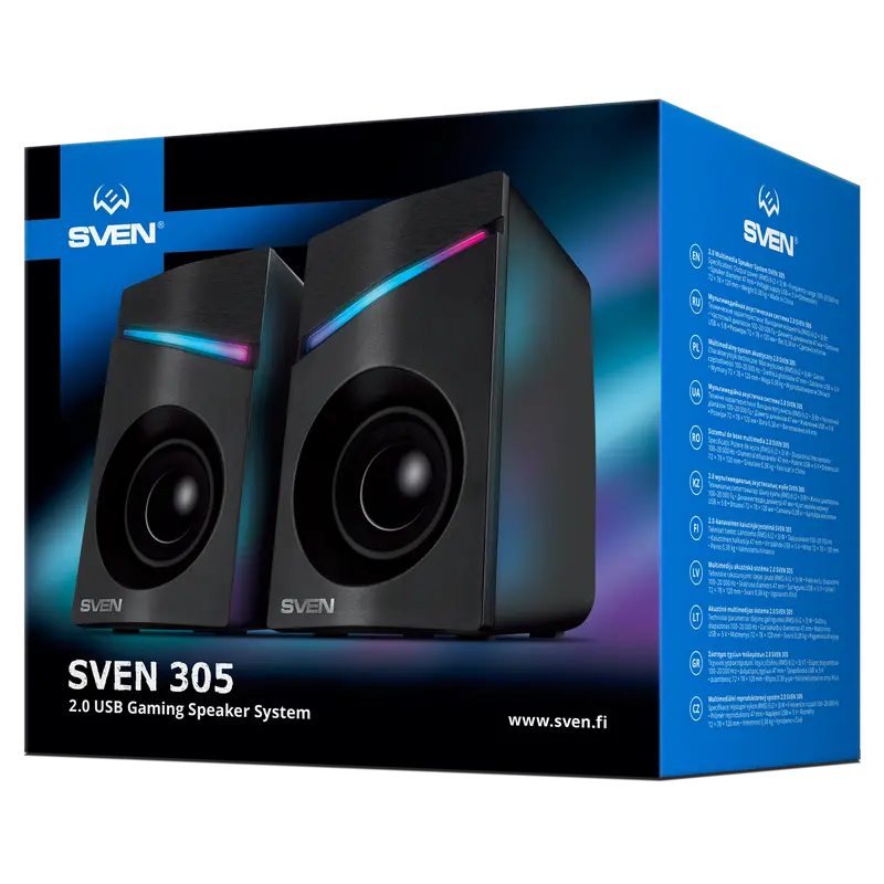 Компьютерные колонки SVEN 305 Черный