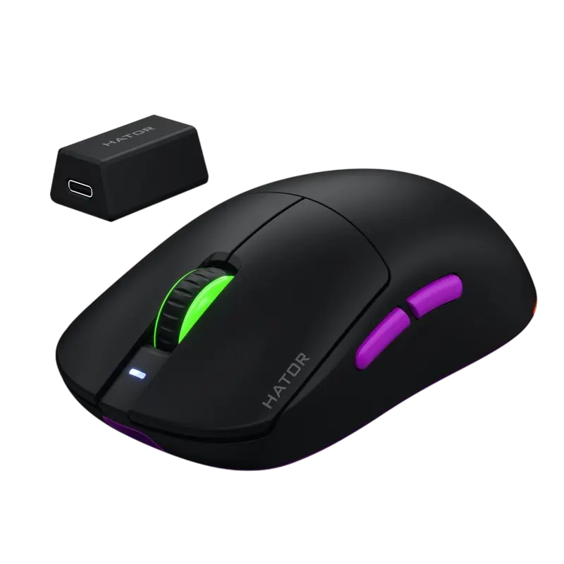 Игровая мышь HATOR Quasar 3 Ultra 8K Проводное,Беспроводное Чёрный