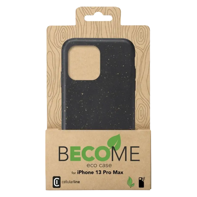 Чехол Cellularline Apple iPhone 13 Pro Max Eco Case Эко Серии Чёрный