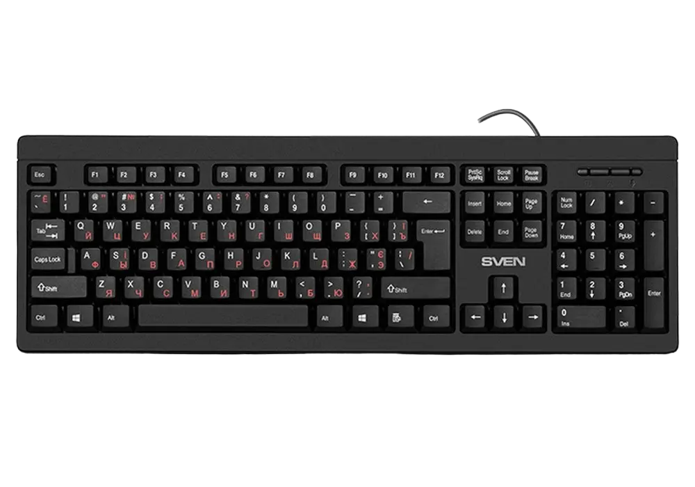 Клавиатура и мышь SVEN KB-S320C Мембрана Черный