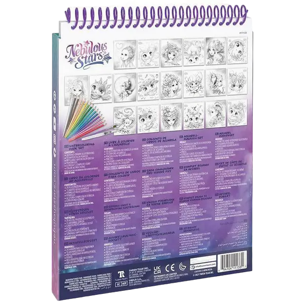 Nebulous Stars Watercoloring Book Set