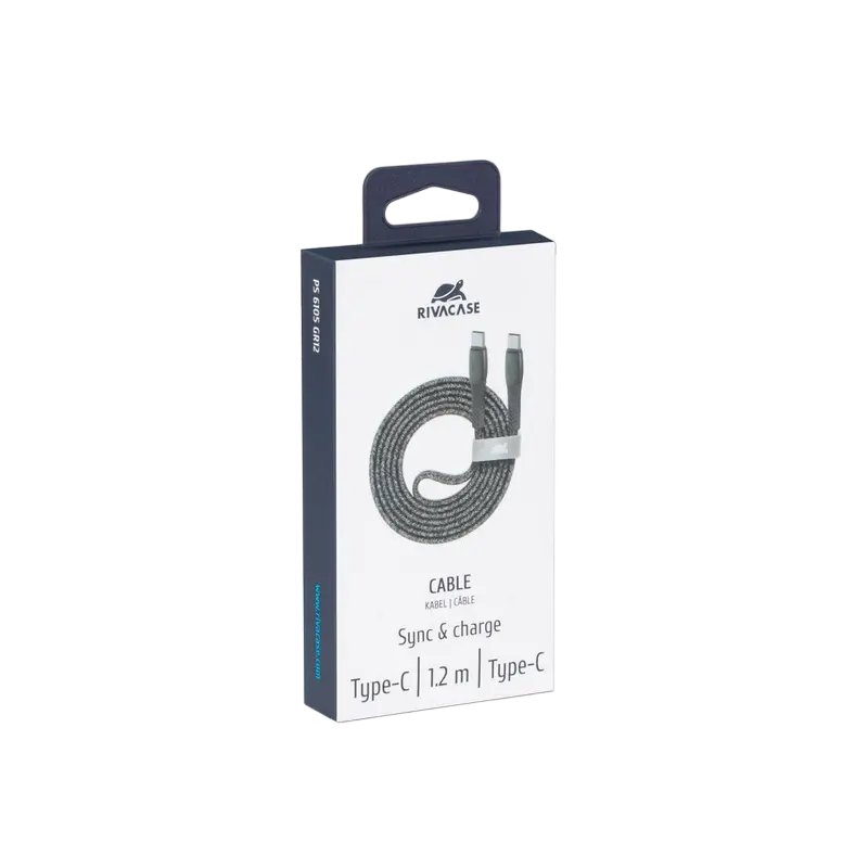 Cable de date Rivacase PS6105 GR12 Gri