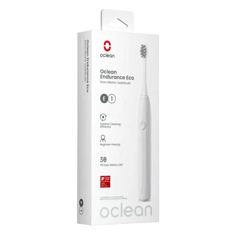 Электрическая звуковая зубная щетка Для взрослых Oclean Endurance Eco E1 Белый