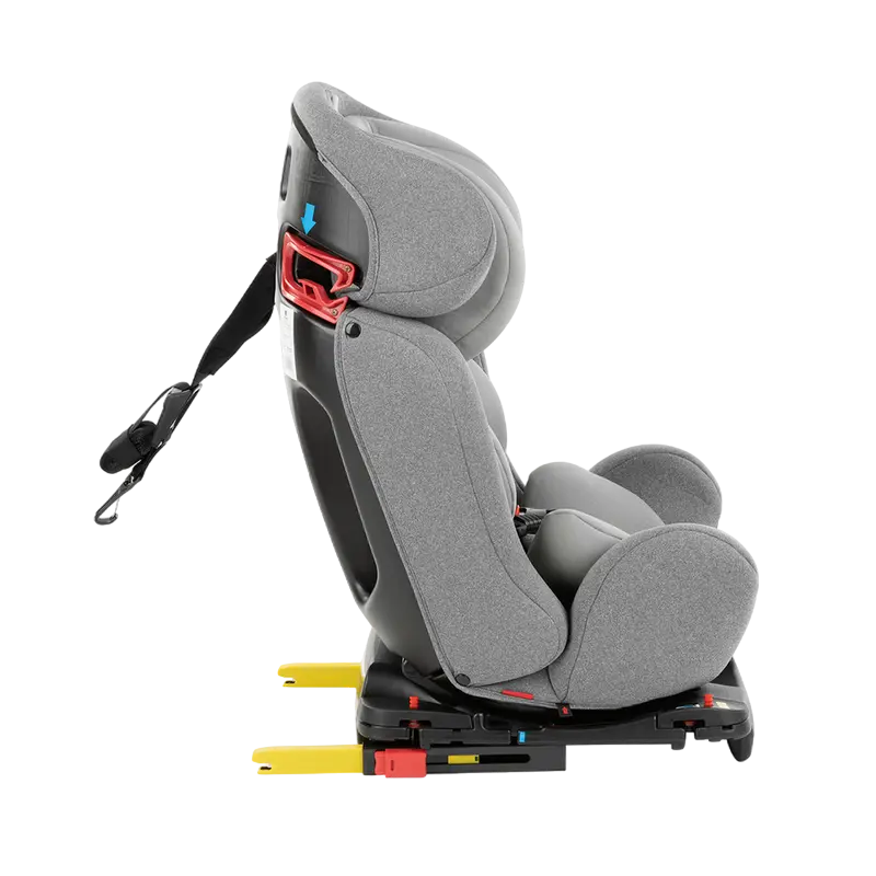 Детское автокресло 3-в-1 Kikka Boo 4 Fix DOUBLE ISOFIX Серый