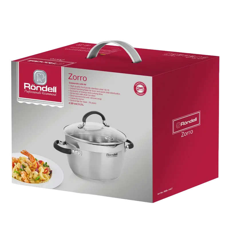 Кастрюля Rondell Zorro Zorro Нержавеющая сталь