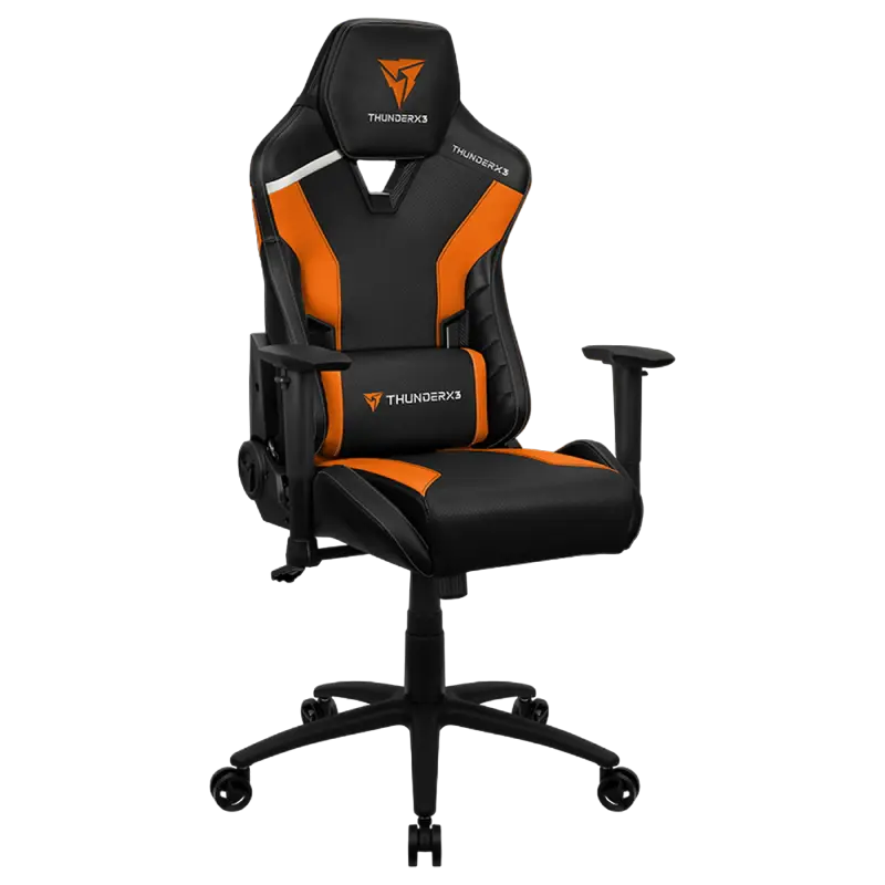 Scaun Gaming ThunderX3 TC3 PU Piele Negru/Portocaliu