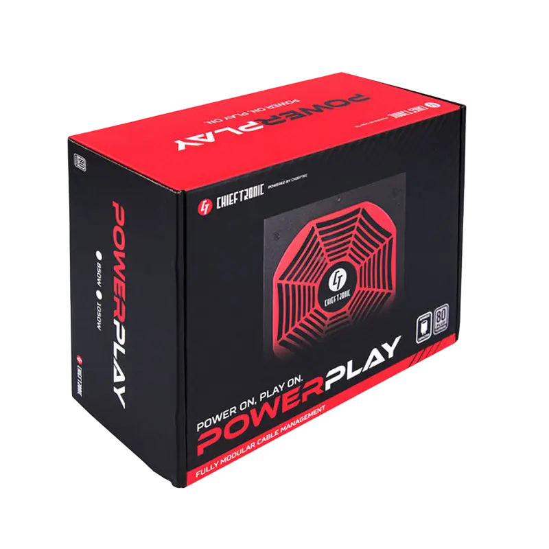 Tip Блок питания для компьютеров Chieftec GPU-1200FC PowerPlay Platinum Series ATX Черный